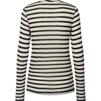 Maglia sailor Thyra a righe in misto lana écru