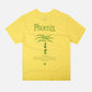 T-shirt pigmentata Phoenix gialla