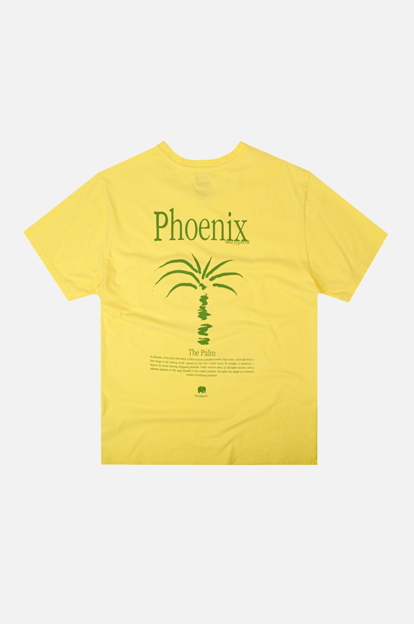 T-shirt pigmentata Phoenix gialla