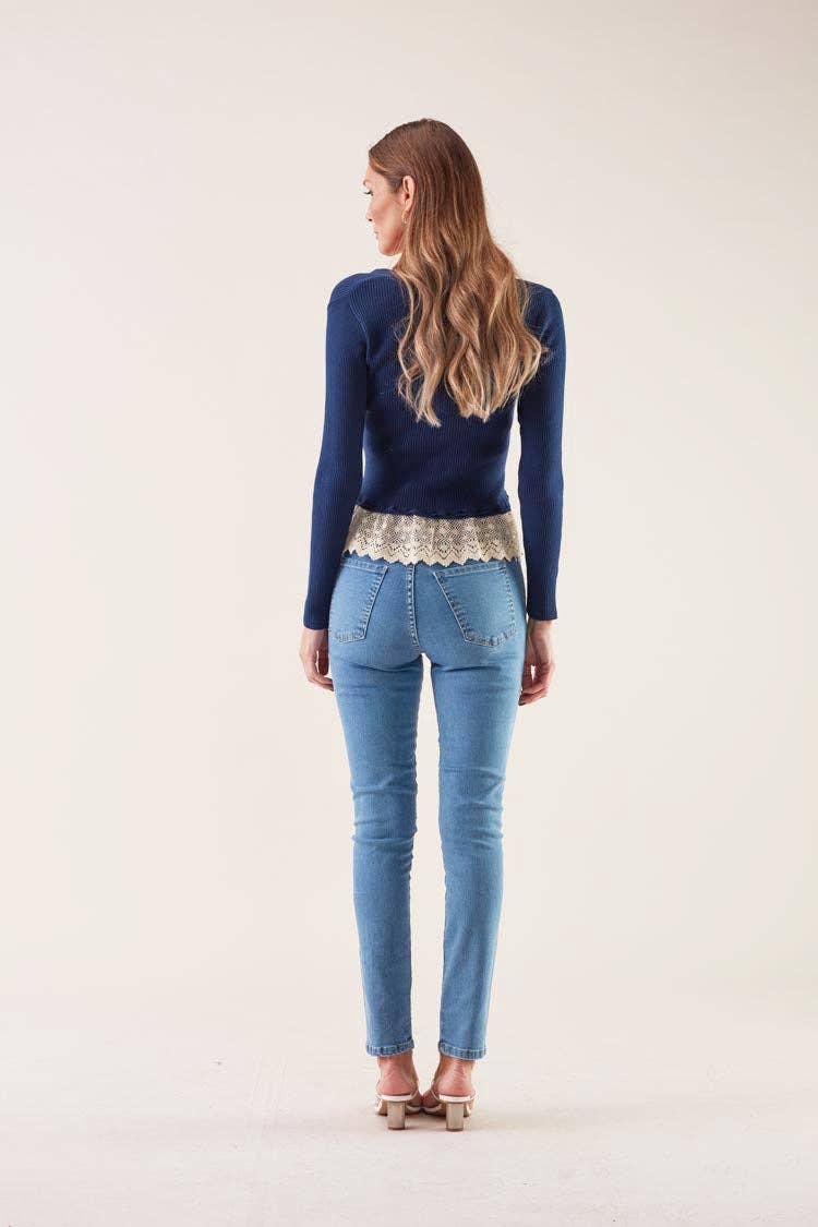 Jeans Regular Fit in Denim Chiaro