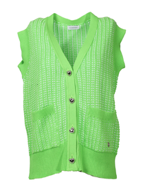 Gilet in maglia senza maniche in cotone
