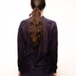 Maxi maglione glitterato con scollo a V