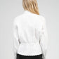 Camicia bianca SANAMA con colletto smerlato