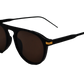 Occhiali da sole unisex polarizzati neri Larsen