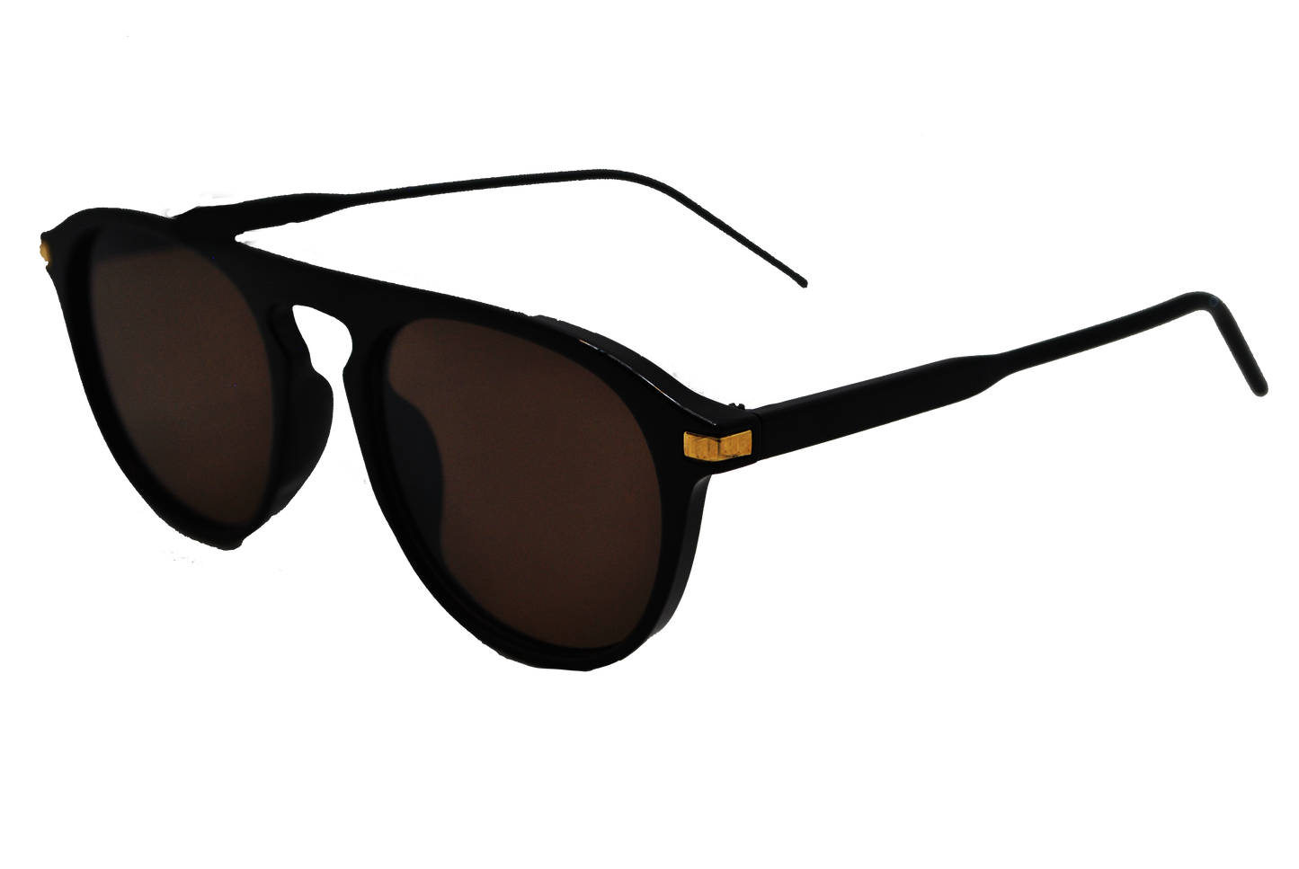 Occhiali da sole unisex polarizzati neri Larsen