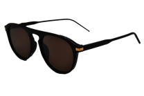 Occhiali da sole unisex polarizzati neri Larsen