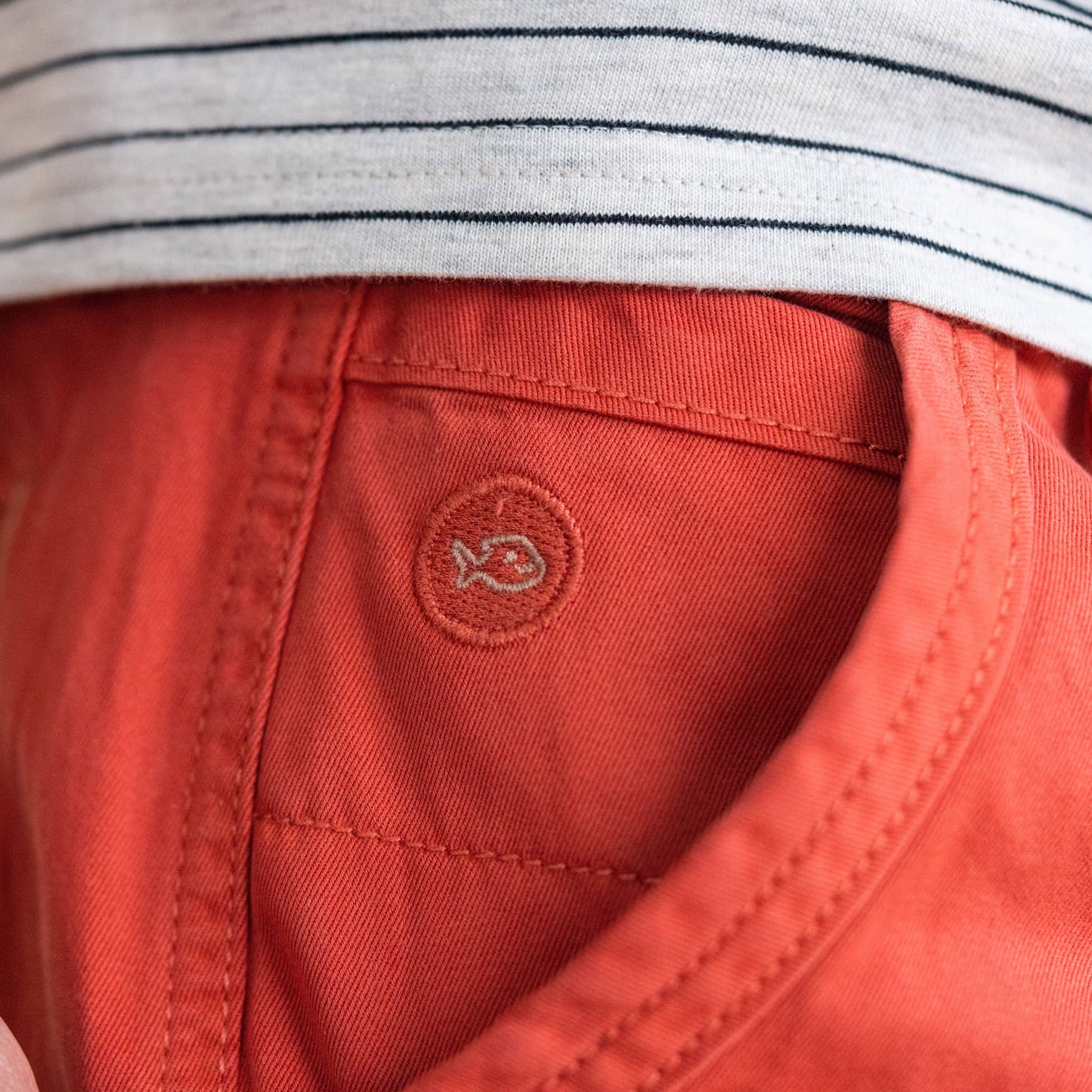 Bermuda in cotone biologico terracotta