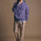 Felpa con cappuccio Poniente Heavy Pigment Blu Crepuscolo