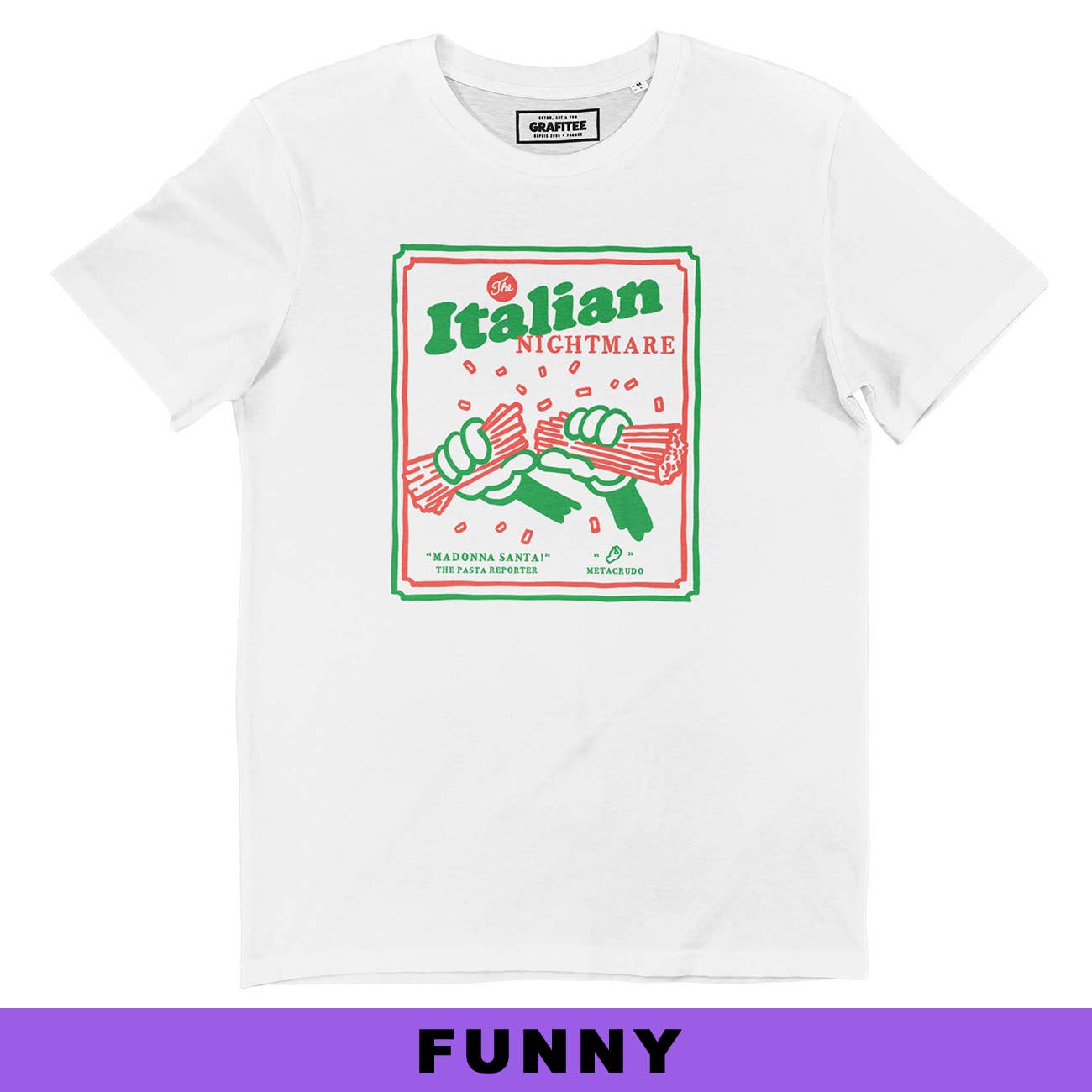 T-shirt grafica Italian Nightmare