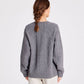 Cardigan Clara in lana d’agnello grigio mélange