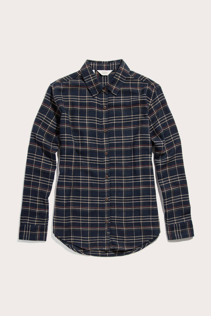 Camicia slim Olivia a quadri spigati crepuscolo