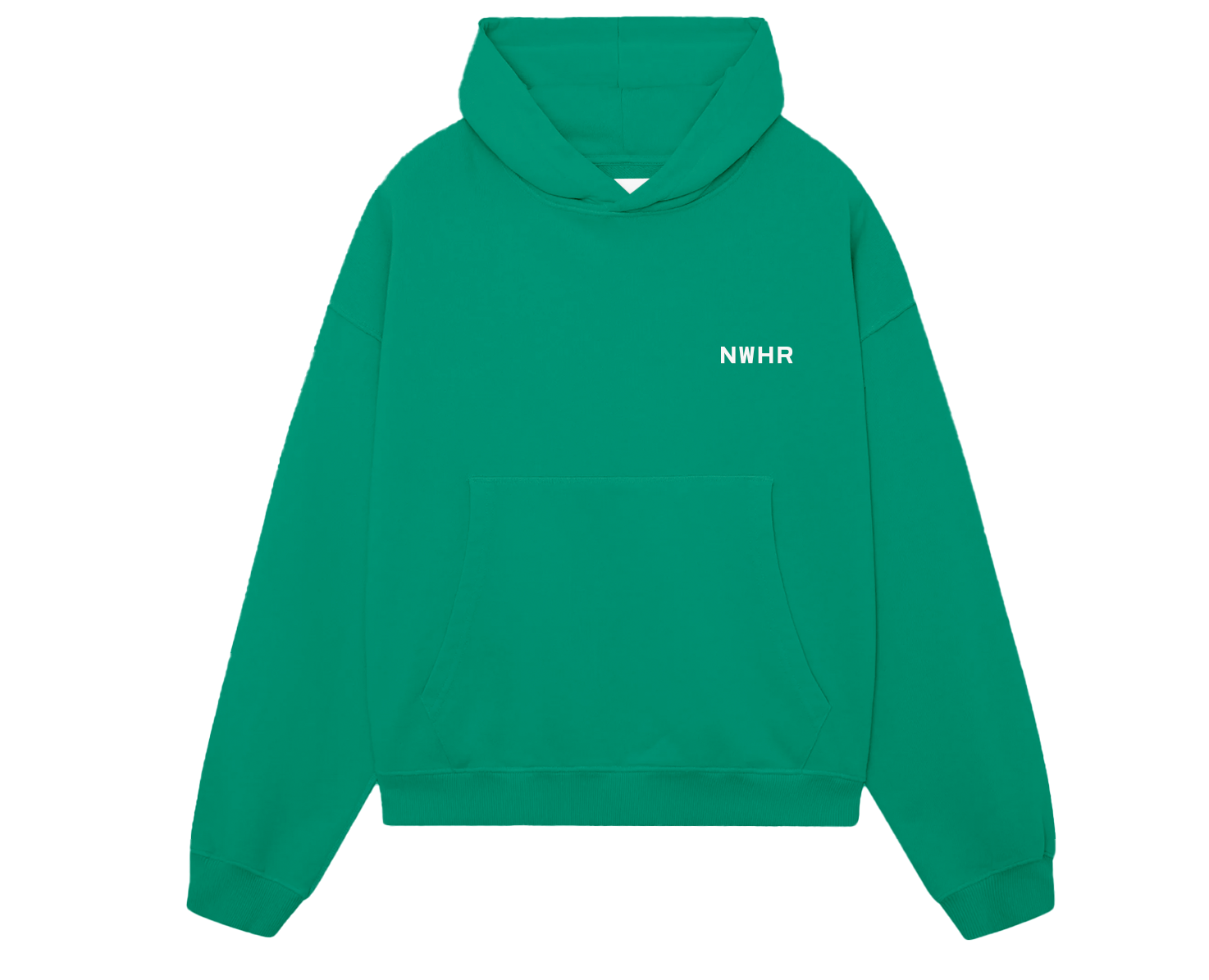 Felpa con cappuccio verde opale