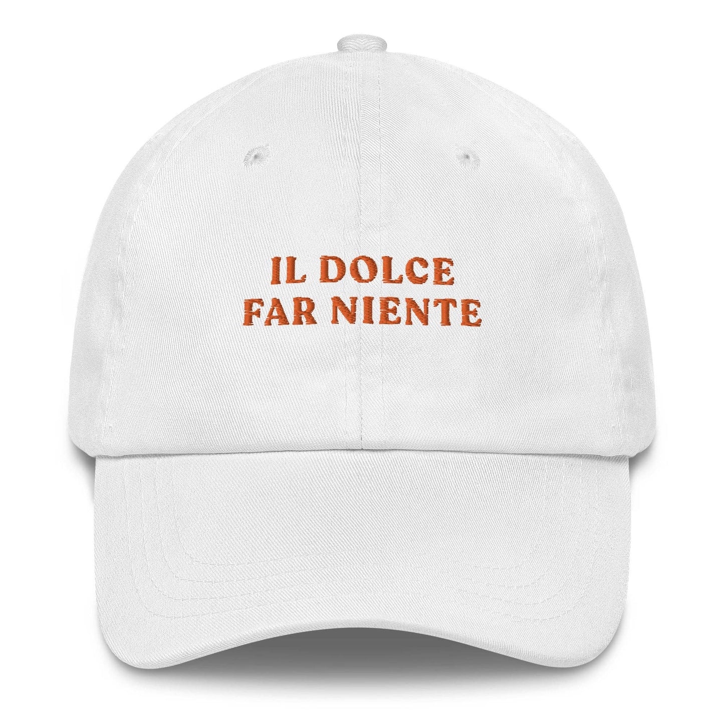 Cappellino da baseball con ricamo "Il Dolce Far Niente"