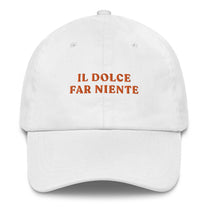Cappellino da baseball con ricamo "Il Dolce Far Niente"