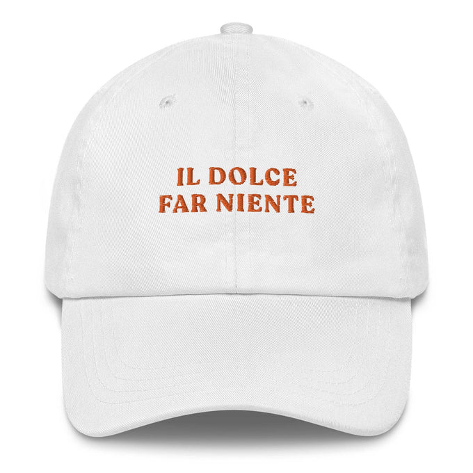 Cappellino da baseball con ricamo "Il Dolce Far Niente"