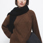Tunica in Maglia Strutturata con Collo Alto
