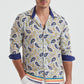 Camicia slim fit elasticizzata con stampa digitale