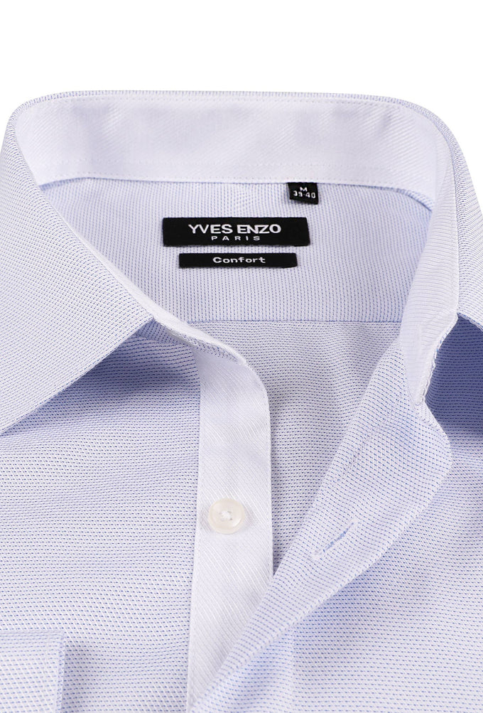Camicia comfort azzurro cielo facile da stirare