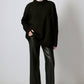 Maglione in maglia effetto distressed nero