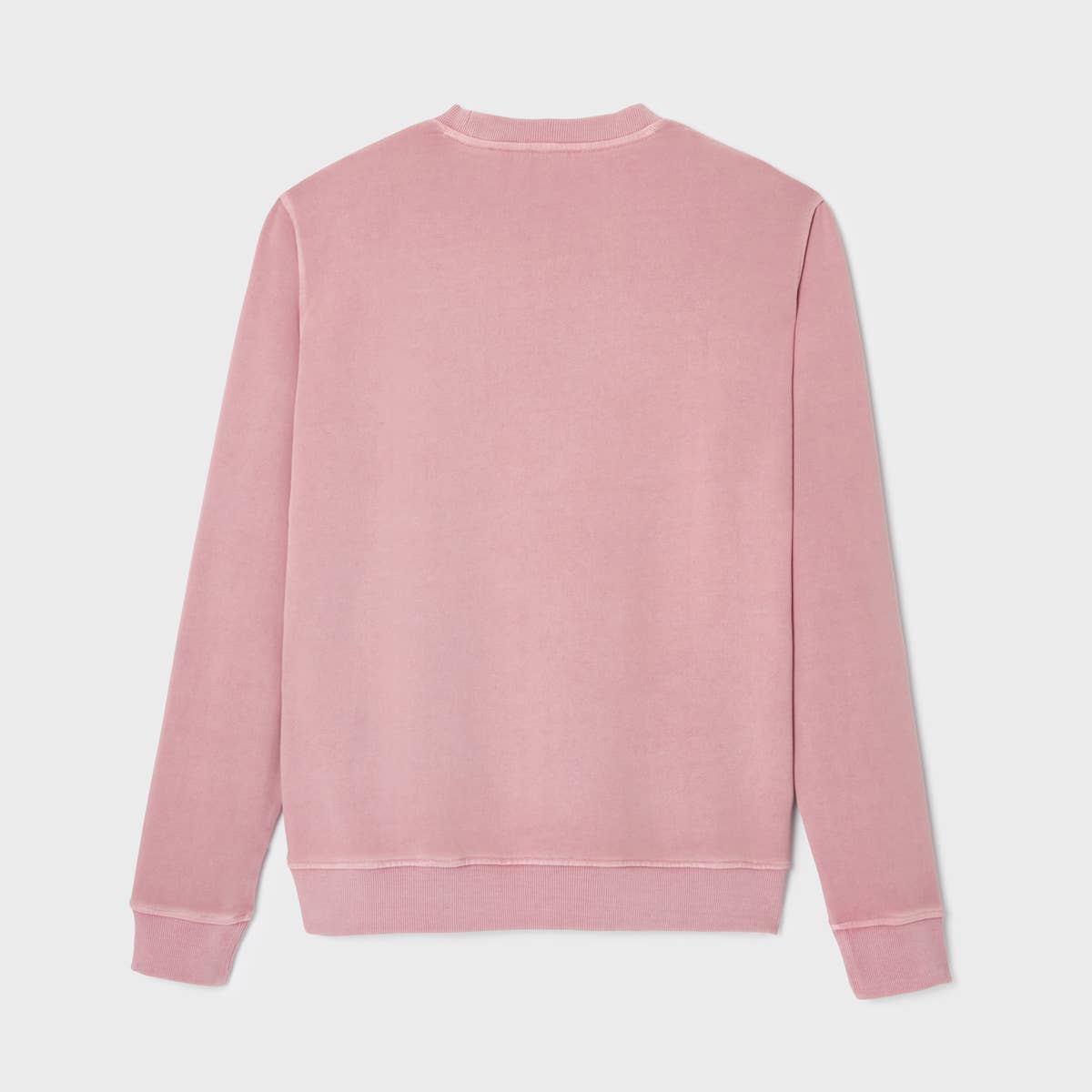 Felpa unisex rosa in cotone biologico con patch logo