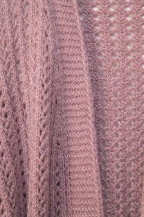 Cardigan in maglia strutturata con cintura