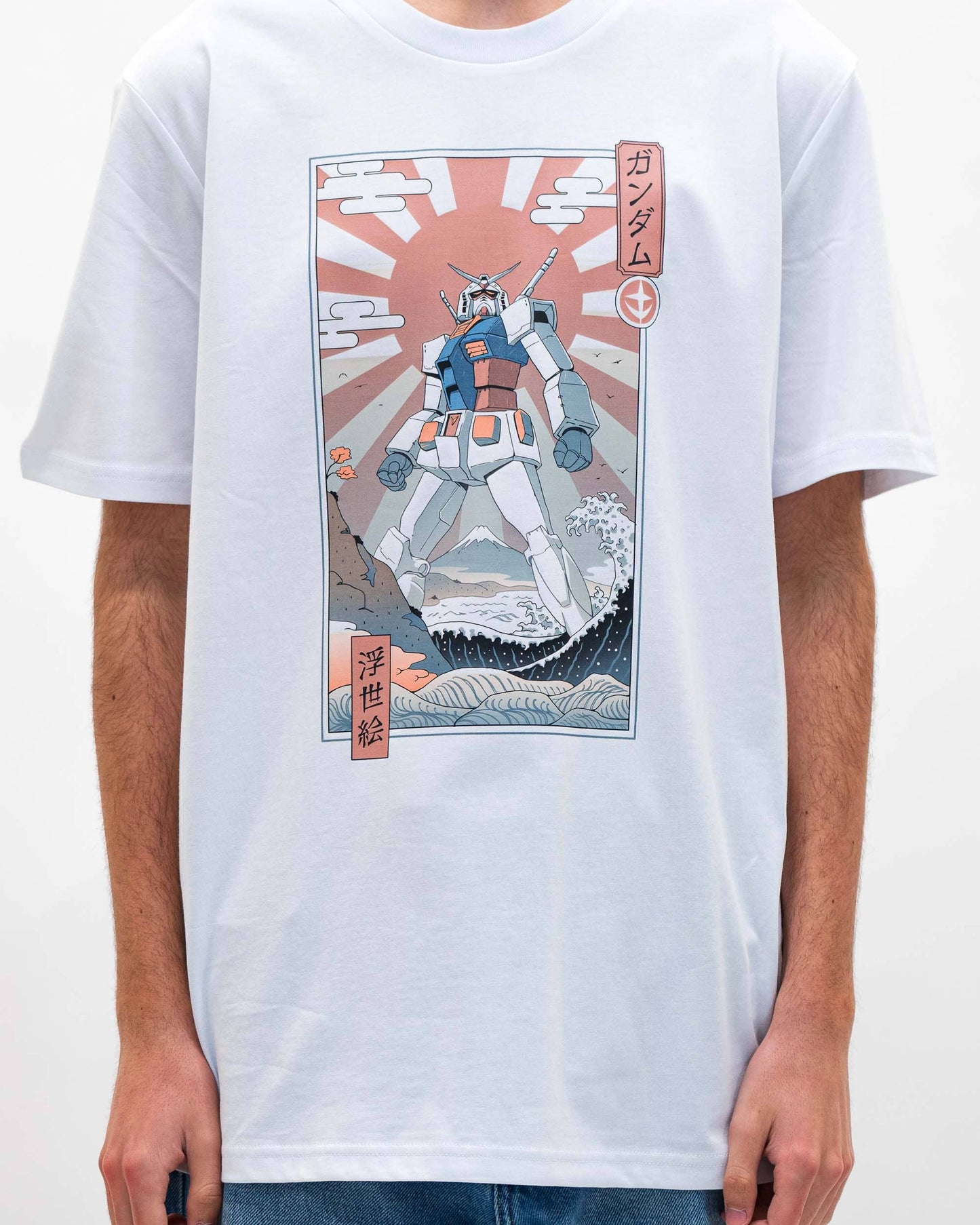 T-shirt Ukiyo-e con robot Mobile Suit