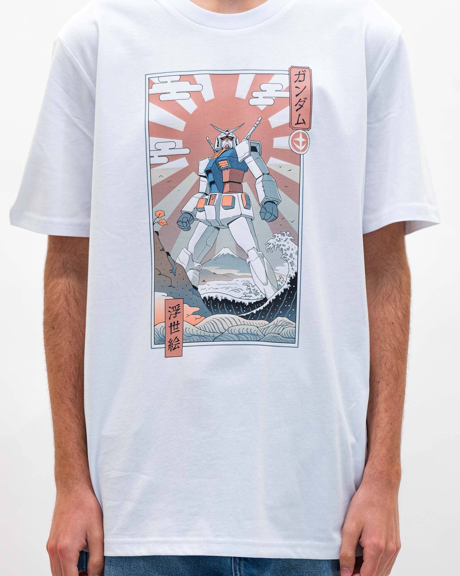 T-shirt Ukiyo-e con robot Mobile Suit