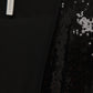 Kimono lungo con paillettes nero
