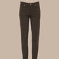 Pantaloni skinny in cotone stretch a vita alta
