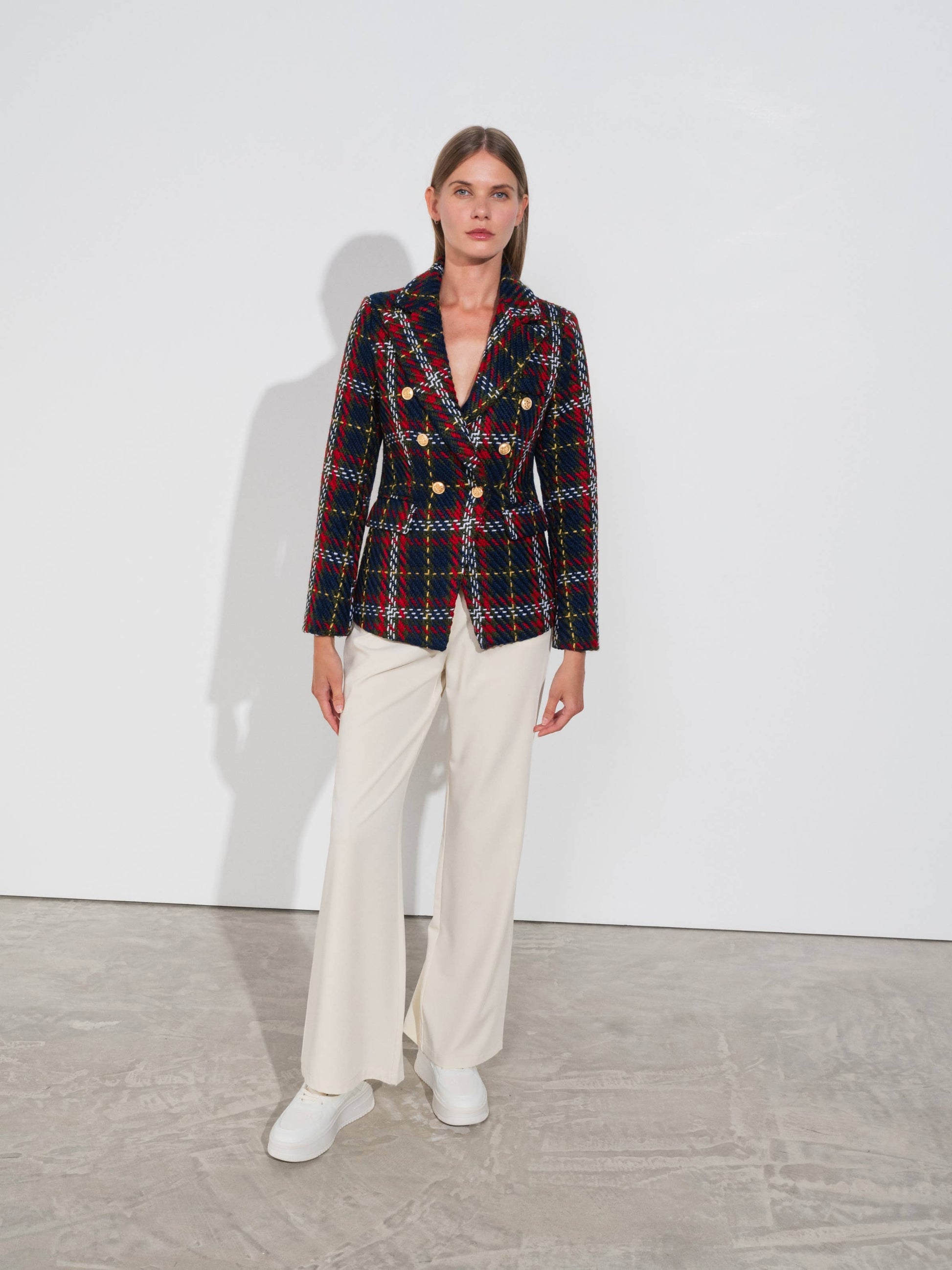 Blazer doppiopetto in poliestere SMF