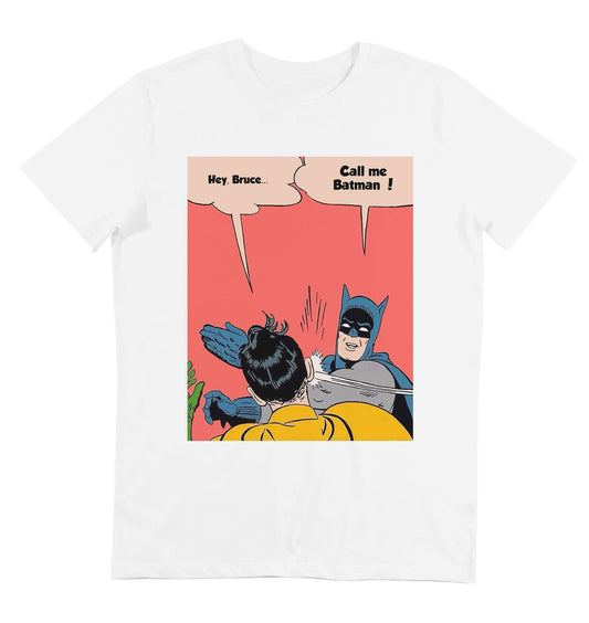T-shirt Call Me Batman in cotone biologico