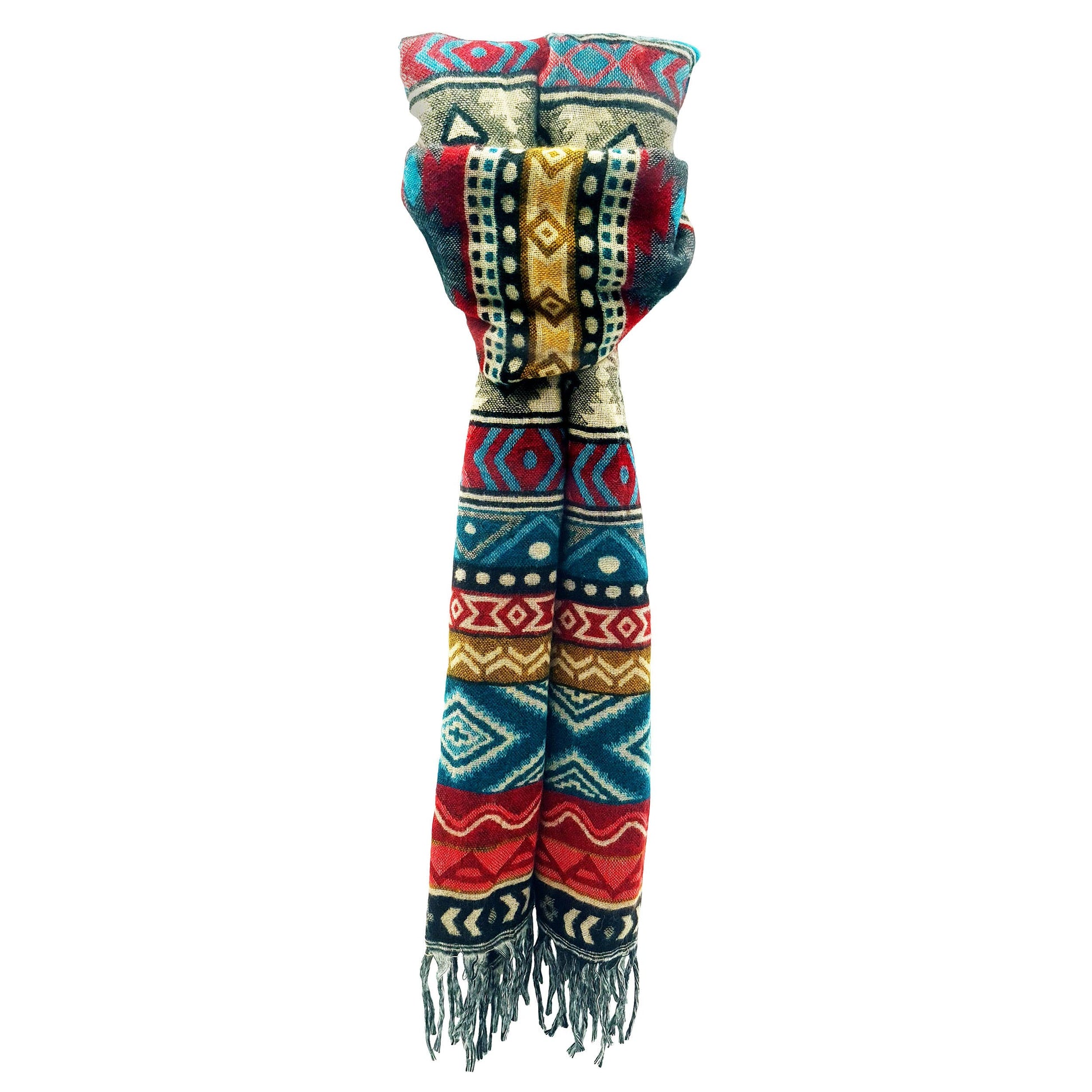 Sciarpa scialle boho XXL multicolor