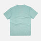 T-shirt pigmentata in garza verde costa