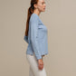 Maglione in maglia scollo a V con dettagli lurex