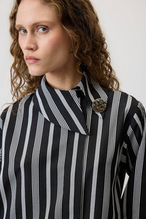 Camicia a righe con glitter