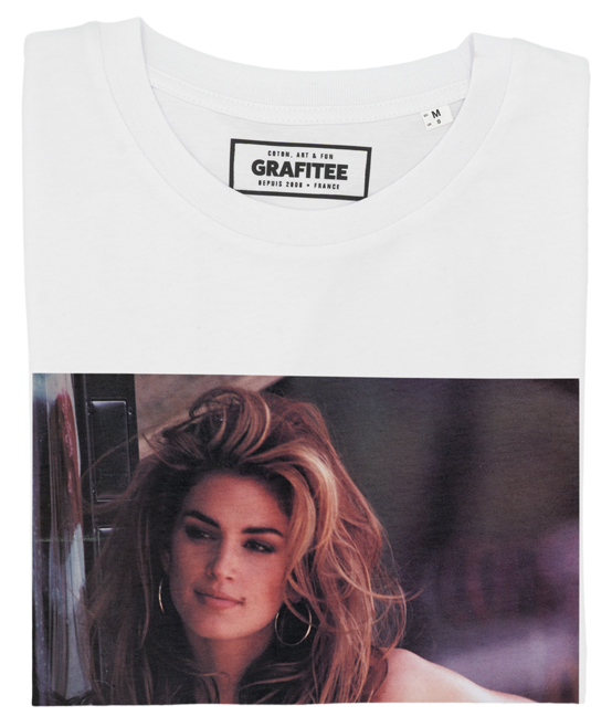 T-shirt grafica Cindy Crawford Pepsi in cotone biologico