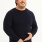 Maglione girocollo effetto cashmere Navy taglie forti