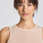 Top smanicato in lana Alberte color quercia