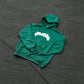 Felpa oversize con cappuccio Verde Bubble NWHR