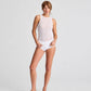 Top aderente in lana Alberte bianco