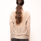 Maxi maglione glitterato con scollo a V
