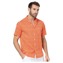 Camicia estiva a manica corta in voile di cotone