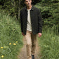 Cappotto corto Clive in lana verde salvia scuro