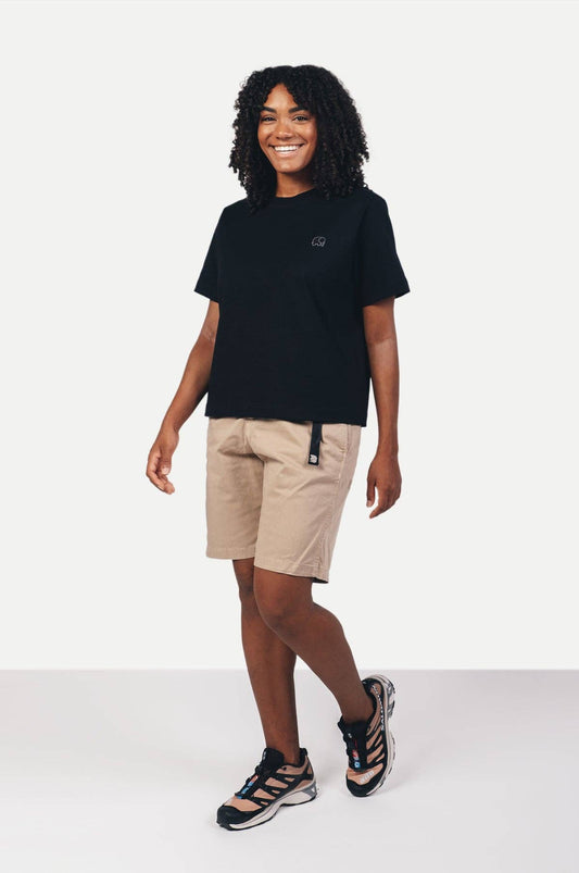 T-shirt donna Essential Organic nera