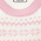 Maglione jacquard bicolor girocollo