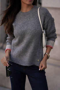Maglione girocollo in maglia morbida