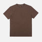 T-shirt Uomo Pigmentata Castagna con Stampa Albero