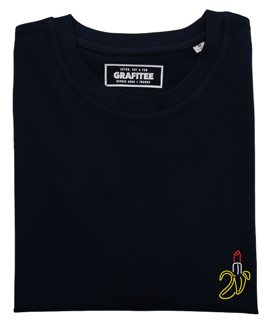 T-shirt ricamata Banana & Rossetto in cotone biologico