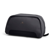 Borsa da toilette nera da uomo in poliestere e PU
