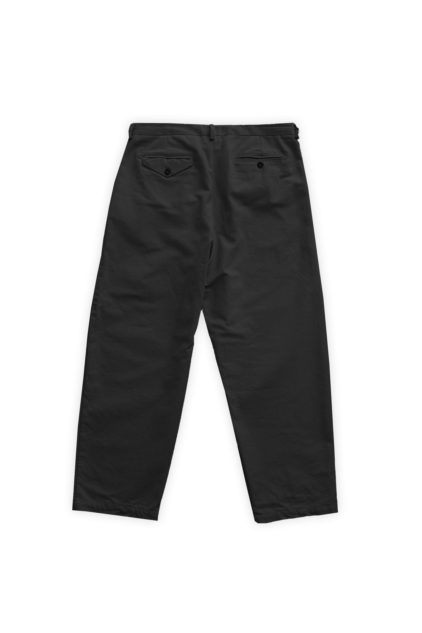 Pantaloni chino neri relaxed fit con pinces